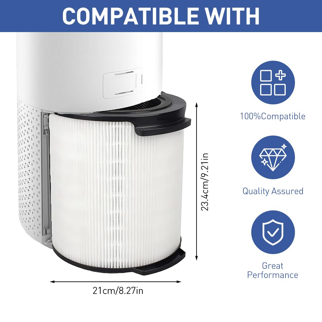 Verilux® Ture HEPA Filter Replacement Ture HEPA Filter for Philips 1000i Series Air Purifier Universal Cylindrical HEPA Filter Compatible with AC1715/70, AC1715/41, AC1715/30, Part FY1700/30 Verilux® Ture HEPA Filter Replacement Ture HEPA Filter for Philips 1000i Series Air Purifier Universal Cylindrical HEPA Filter Compatible with AC1715/70, AC1715/41, AC1715/30, Part FY1700/30